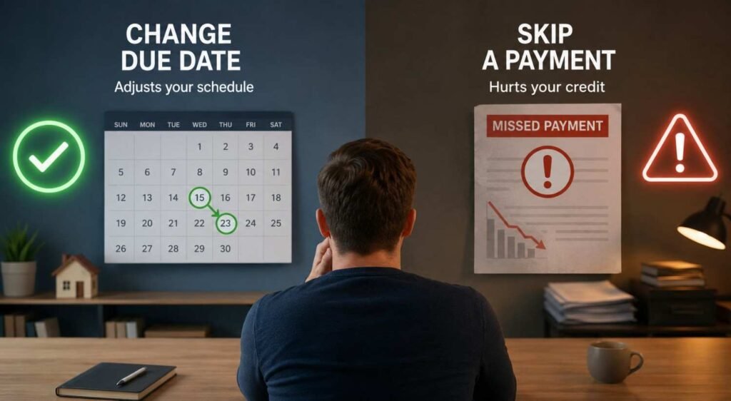 Changing a Due Date Is Not the Same as Skipping a Payment
