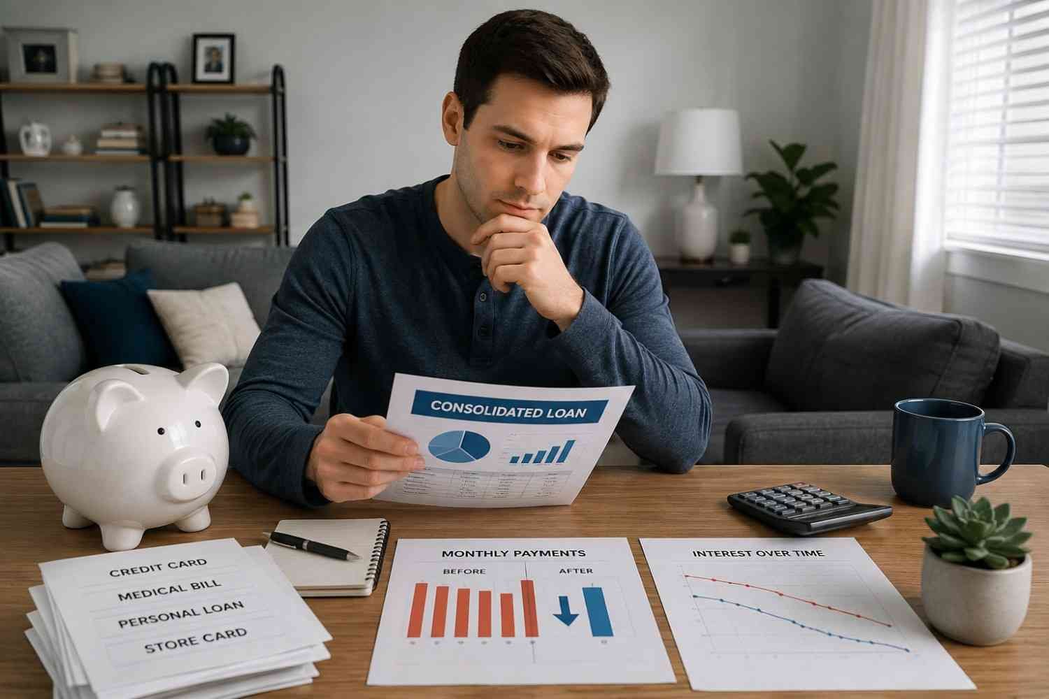 How Debt Consolidation Affects Monthly Payments and Interest