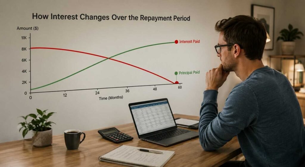 How Interest Changes Over the Repayment Period